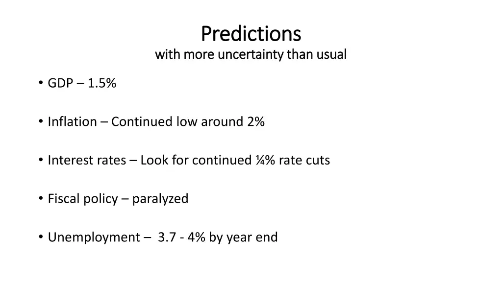 predictions predictions with more uncertainty