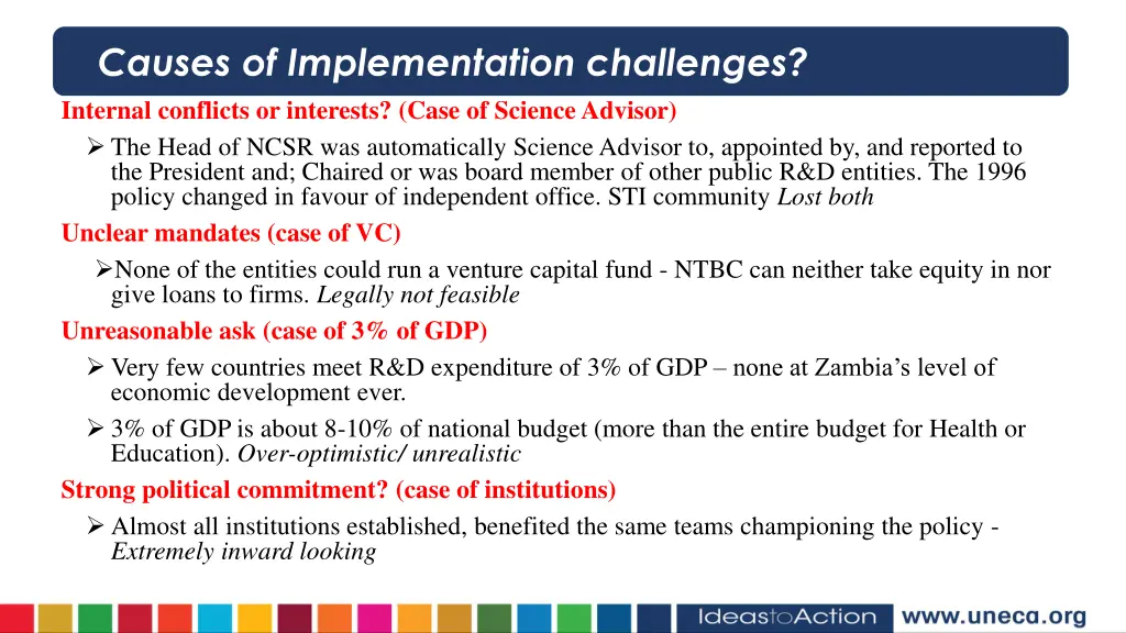 causes of implementation challenges