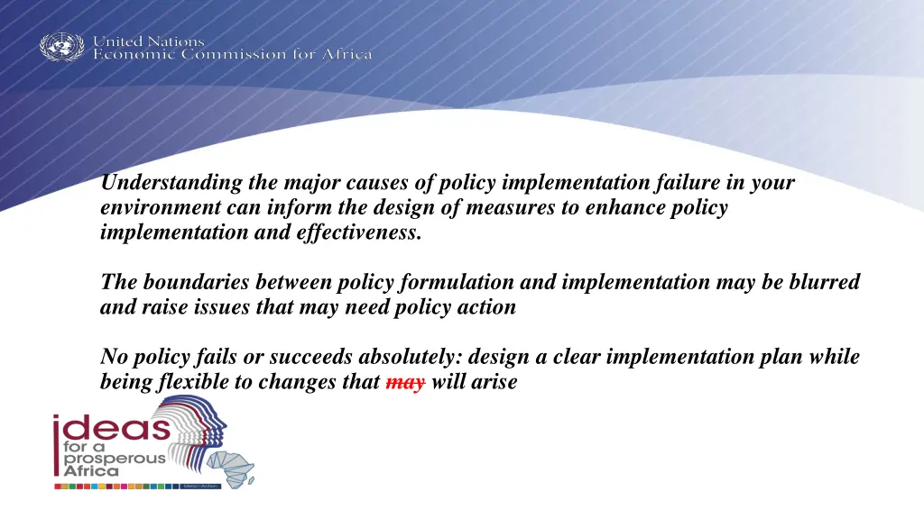 understanding the major causes of policy