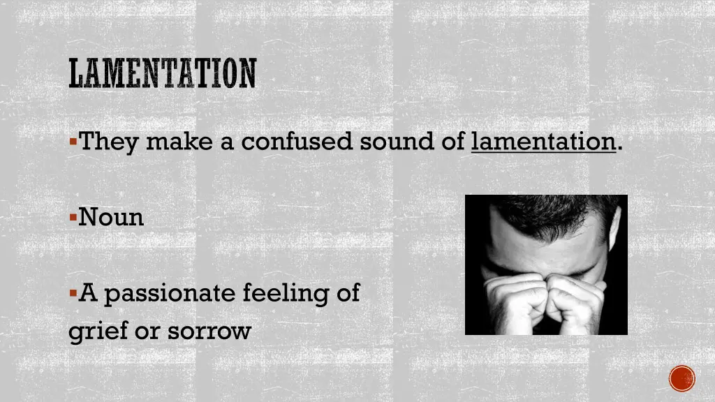 lamentation