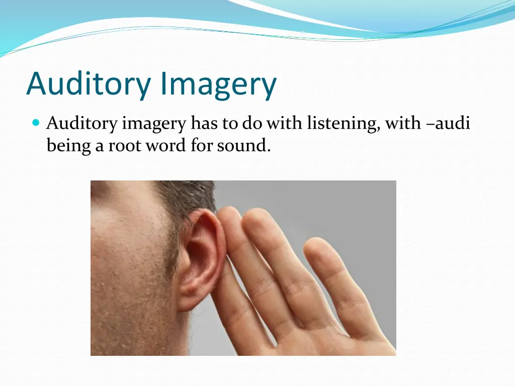 auditory imagery