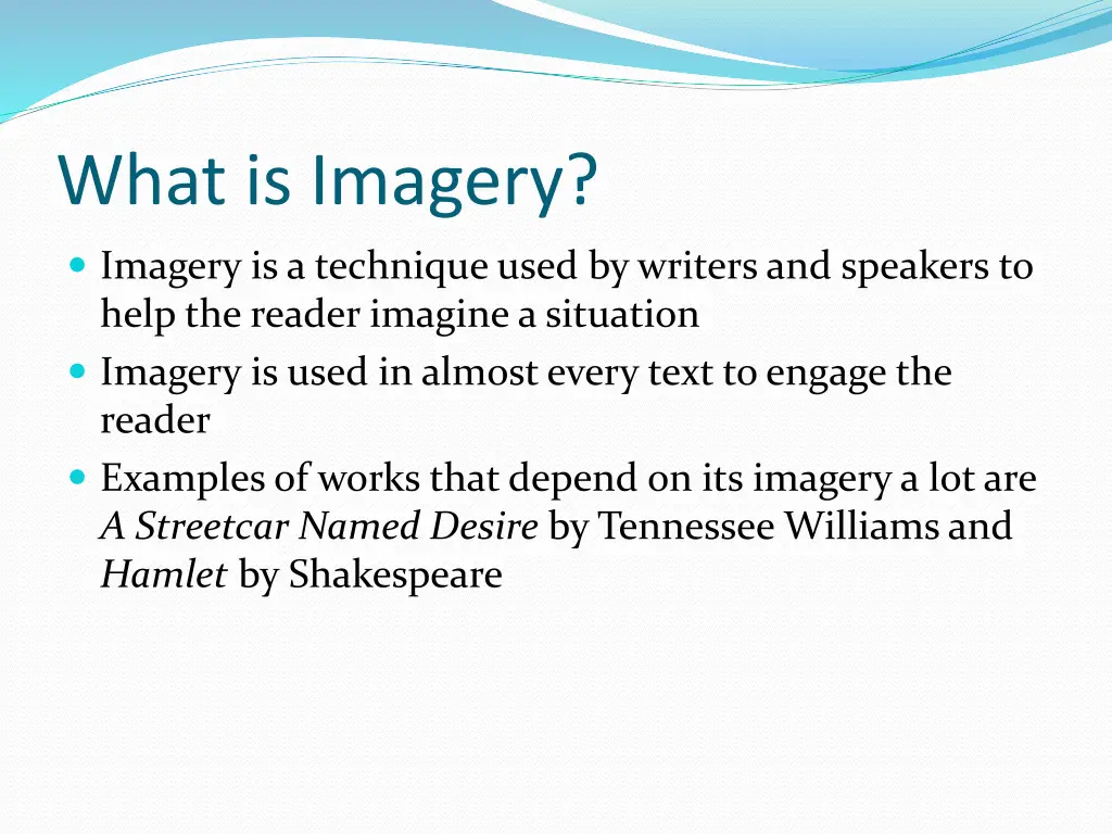 what is imagery