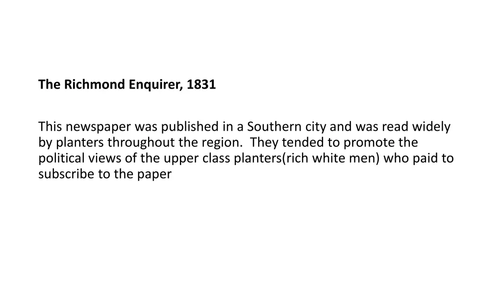 the richmond enquirer 1831