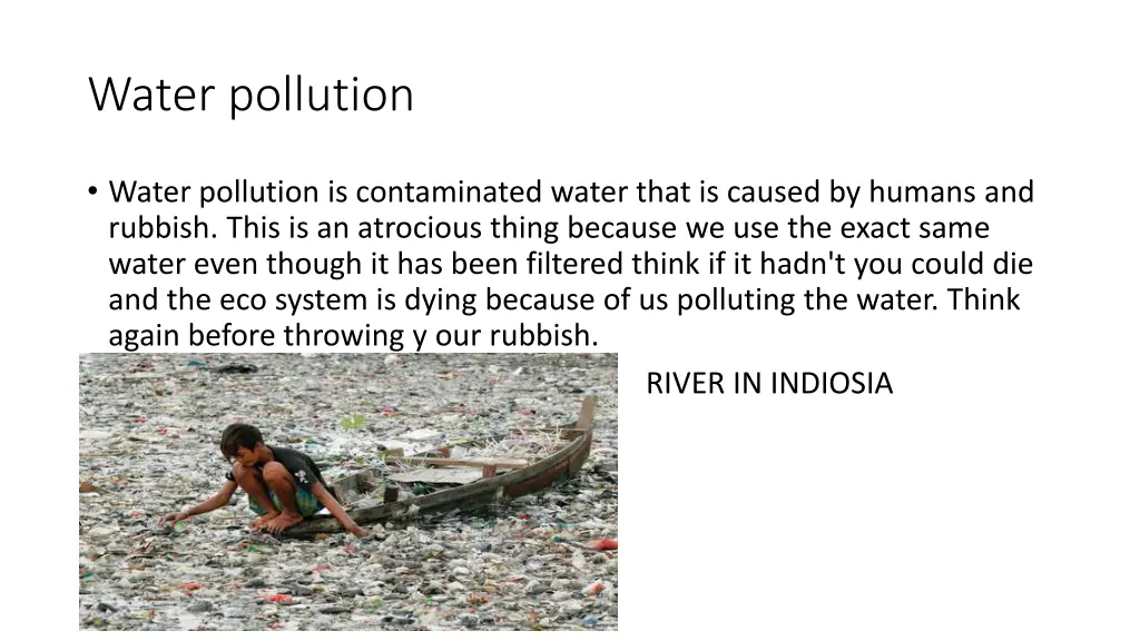 water pollution