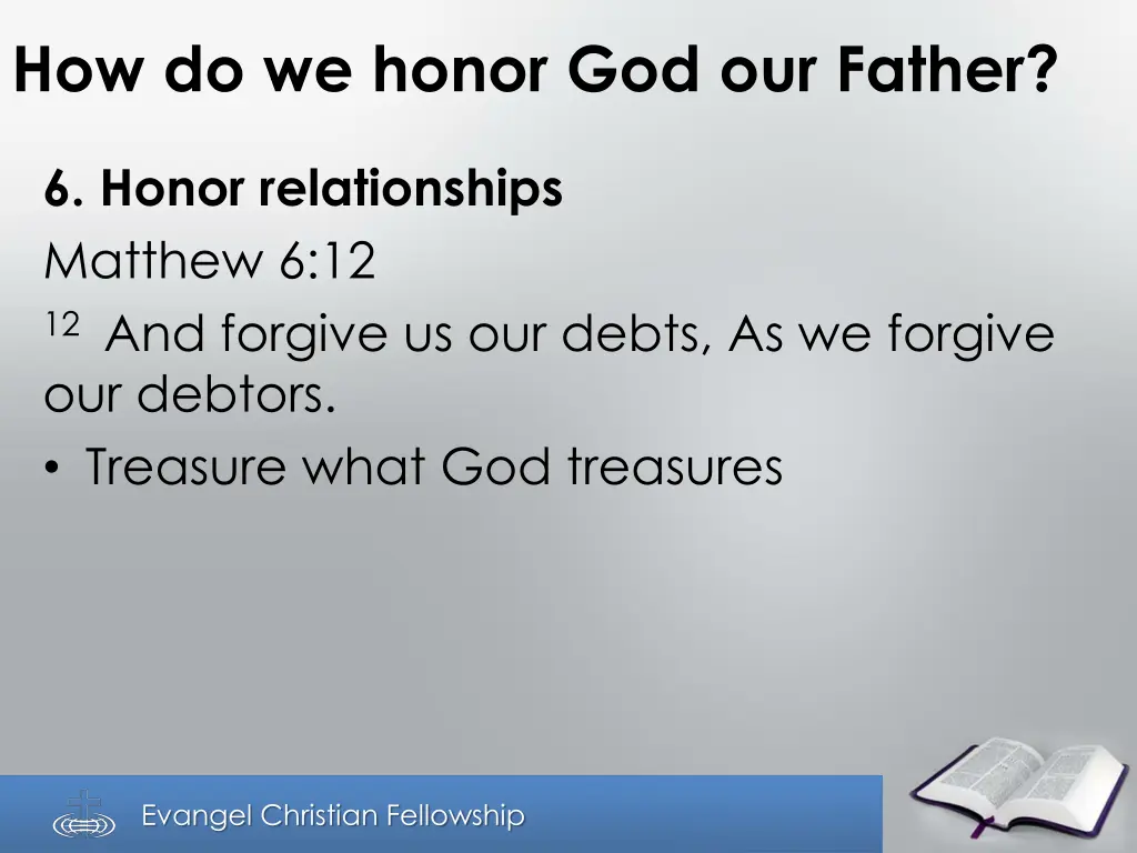 how do we honor god our father 4