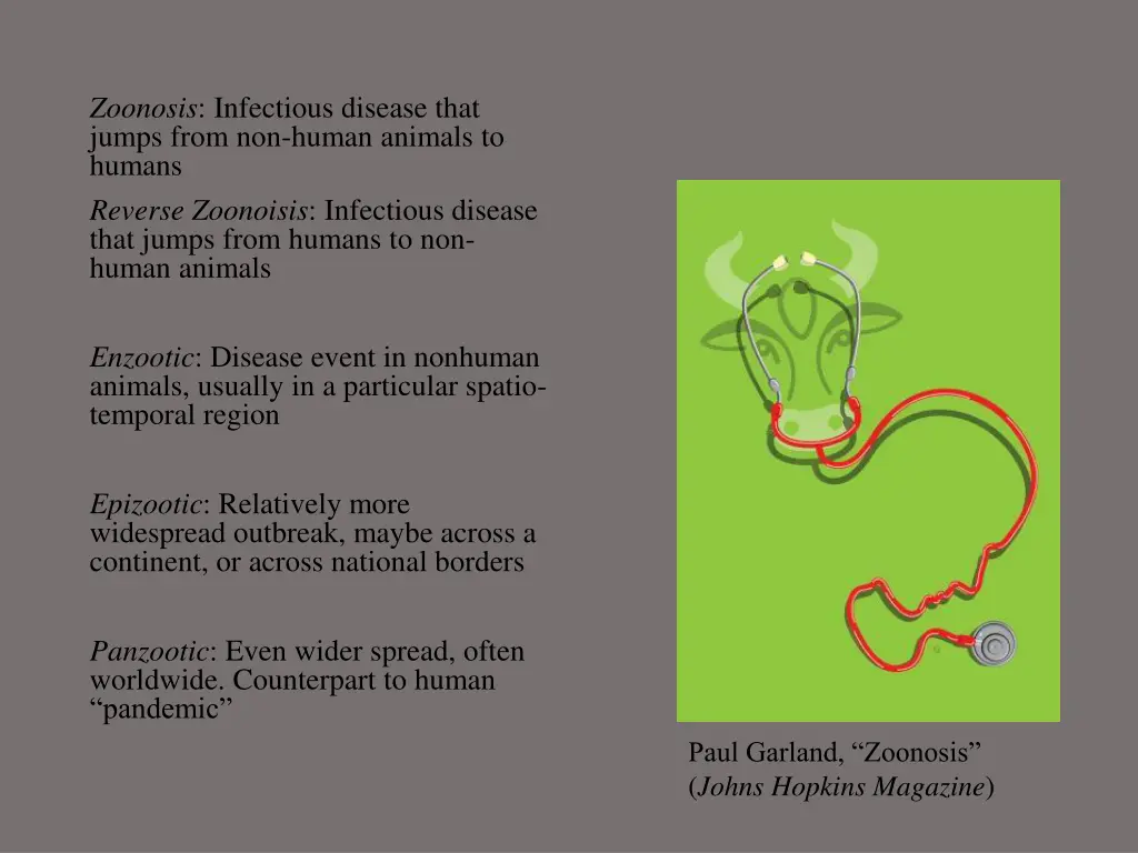 zoonosis infectious disease that jumps from