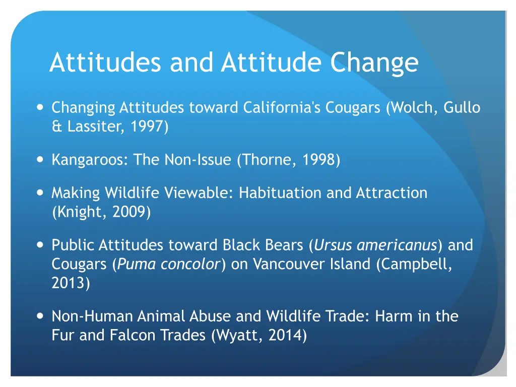 attitudes and attitude change 1