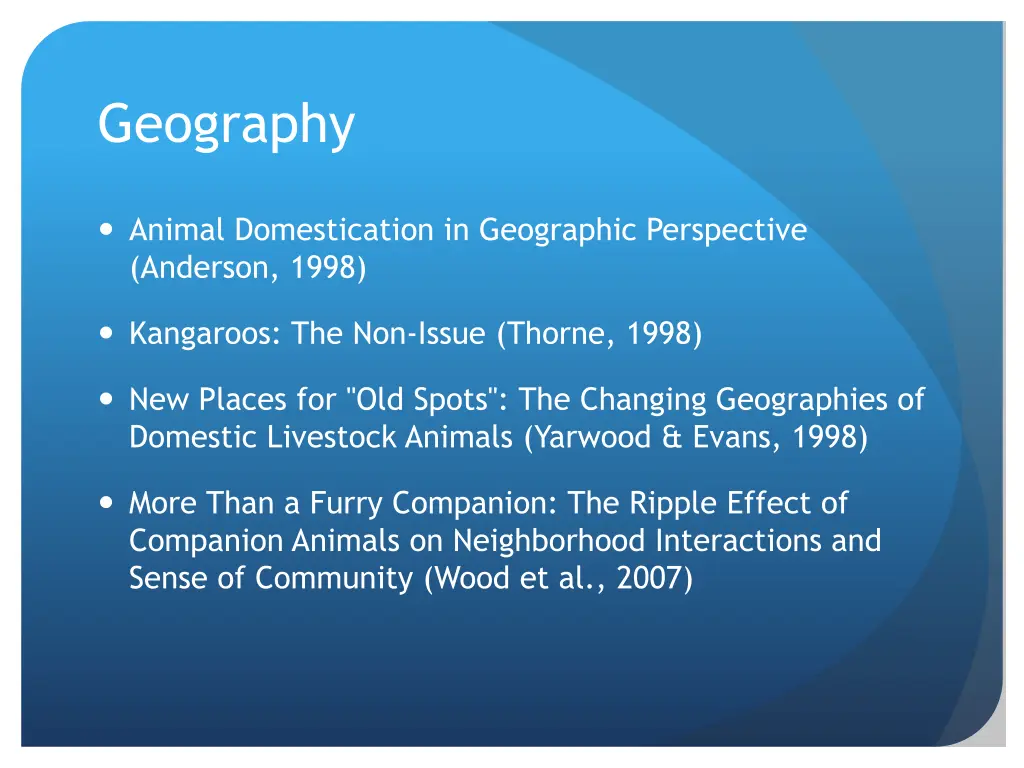 geography