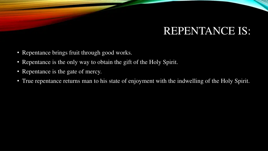 repentance is 8