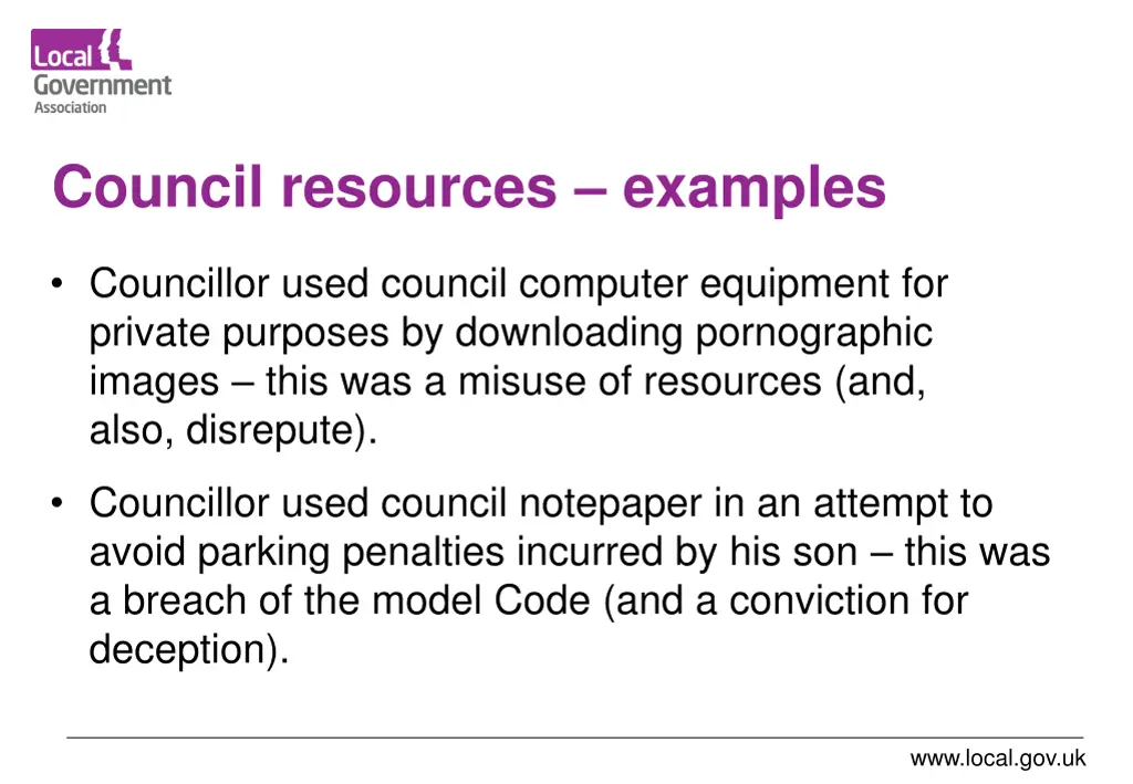 council resources examples