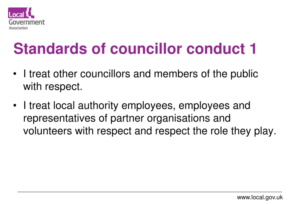 standards of councillor conduct 1