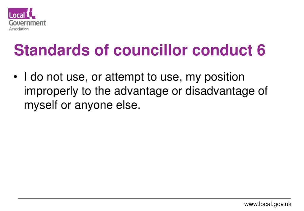 standards of councillor conduct 6