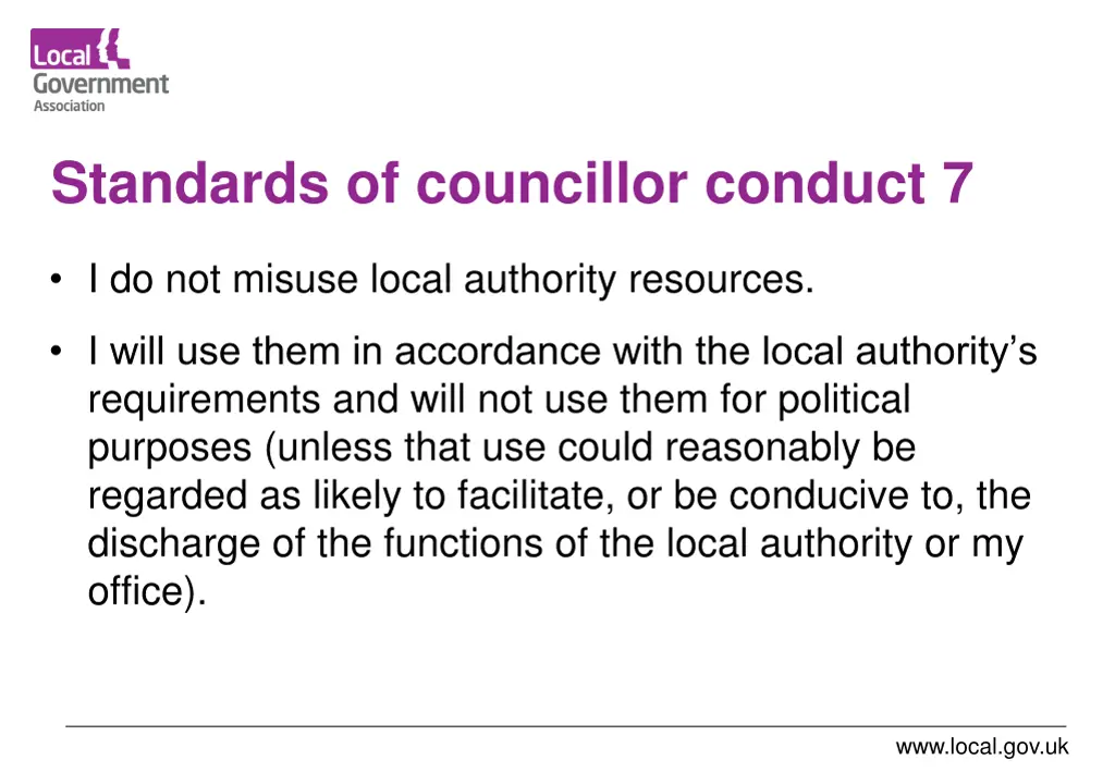 standards of councillor conduct 7