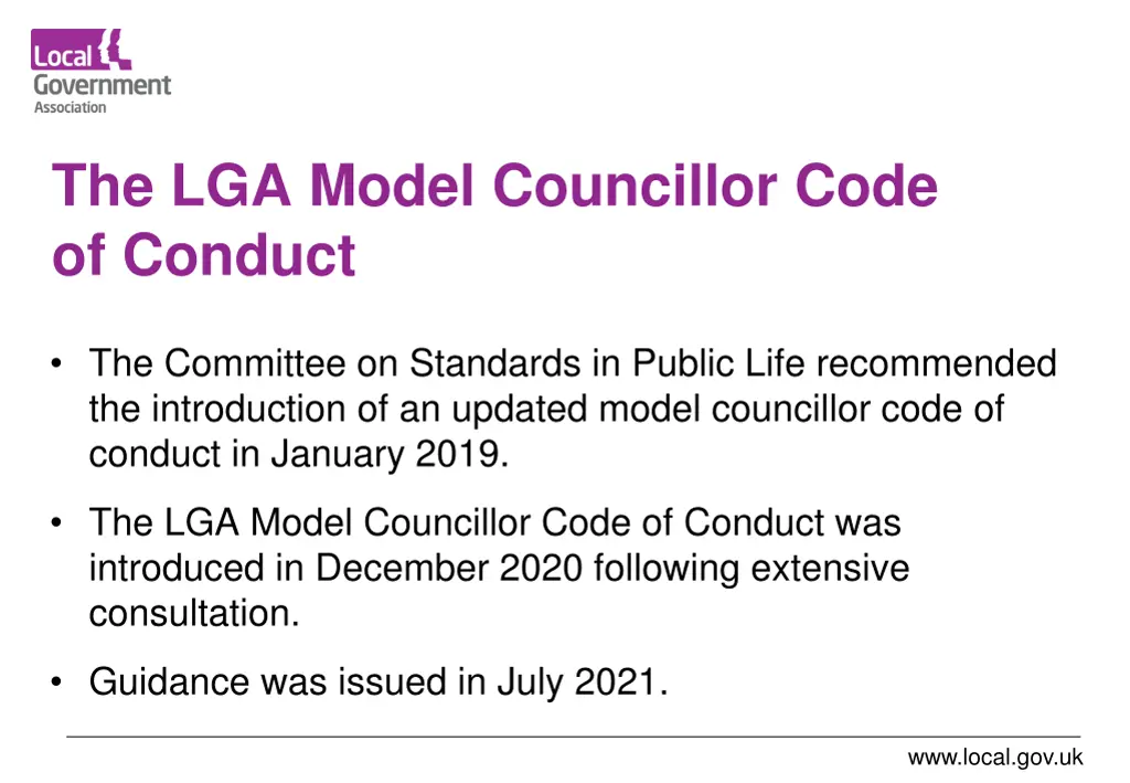 the lga model councillor code of conduct 1