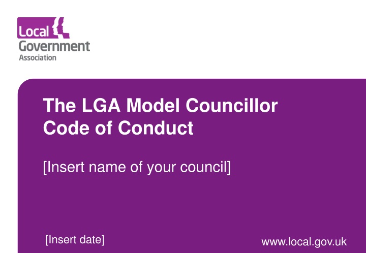 the lga model councillor code of conduct