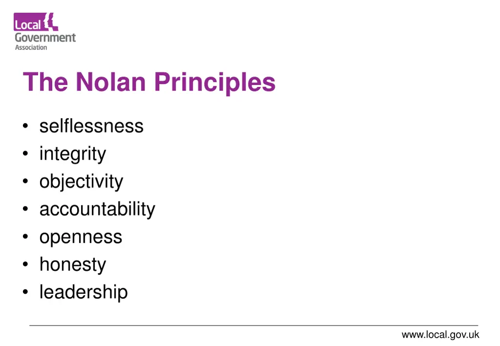 the nolan principles