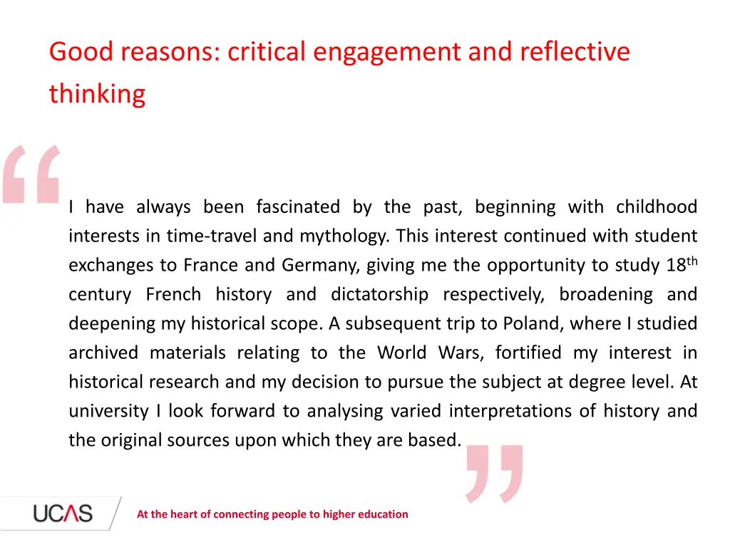 good reasons critical engagement and reflective