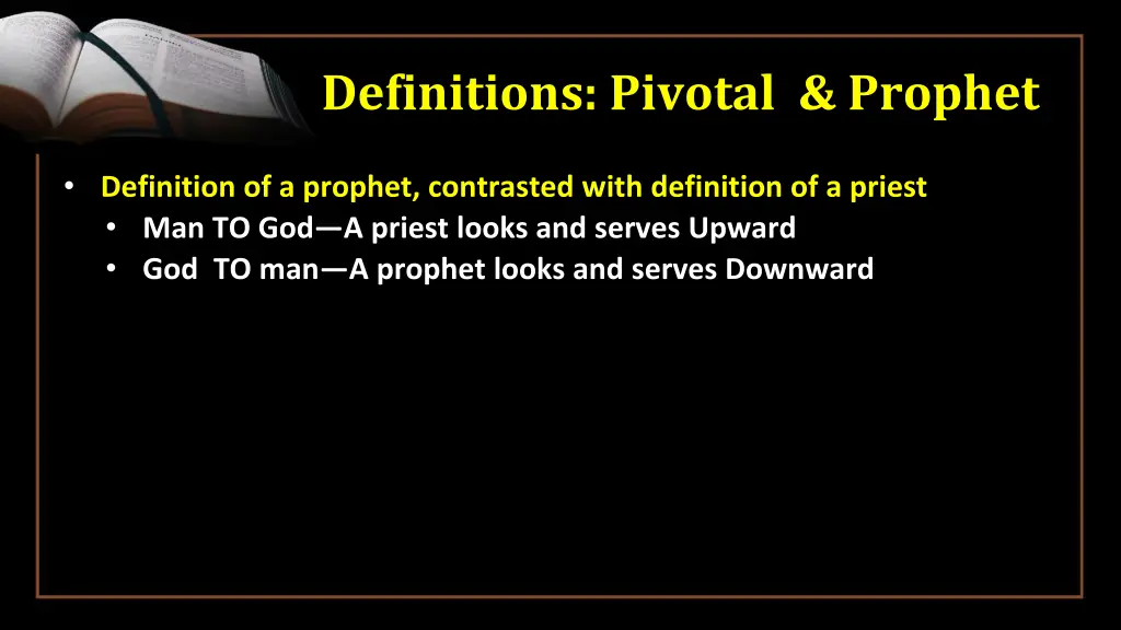 definitions pivotal prophet 2