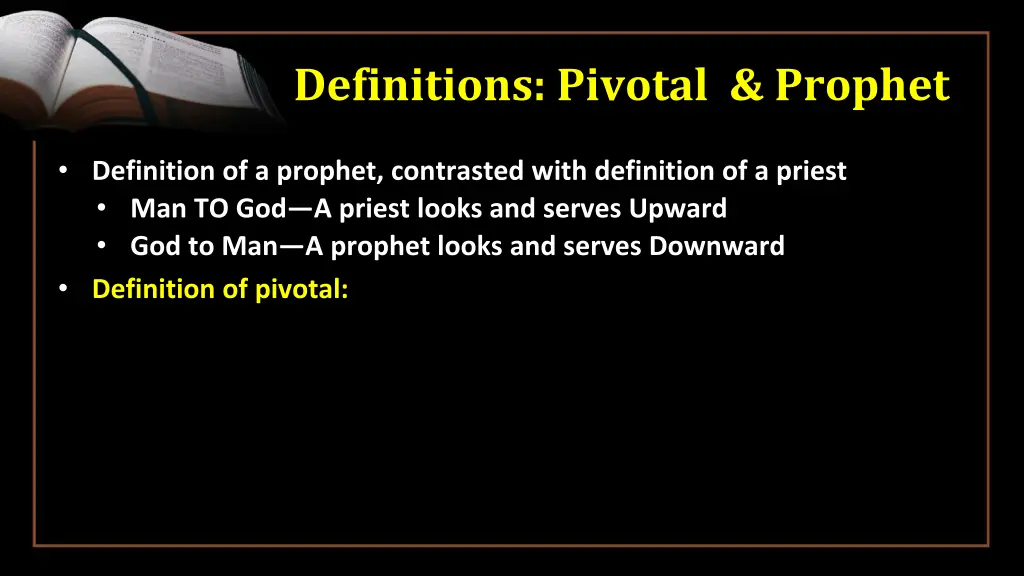 definitions pivotal prophet 3