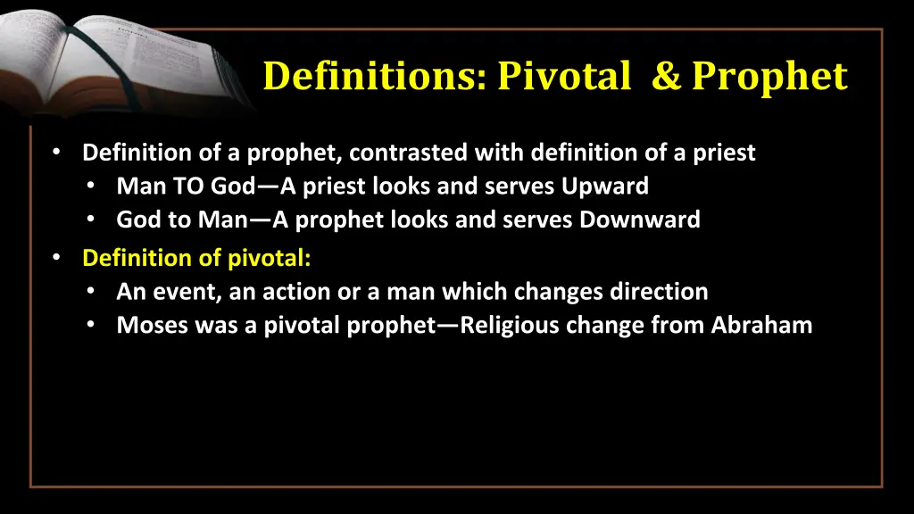 definitions pivotal prophet 5