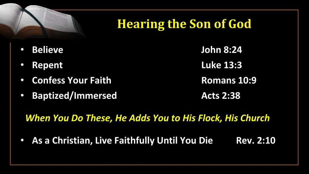 hearing the son of god