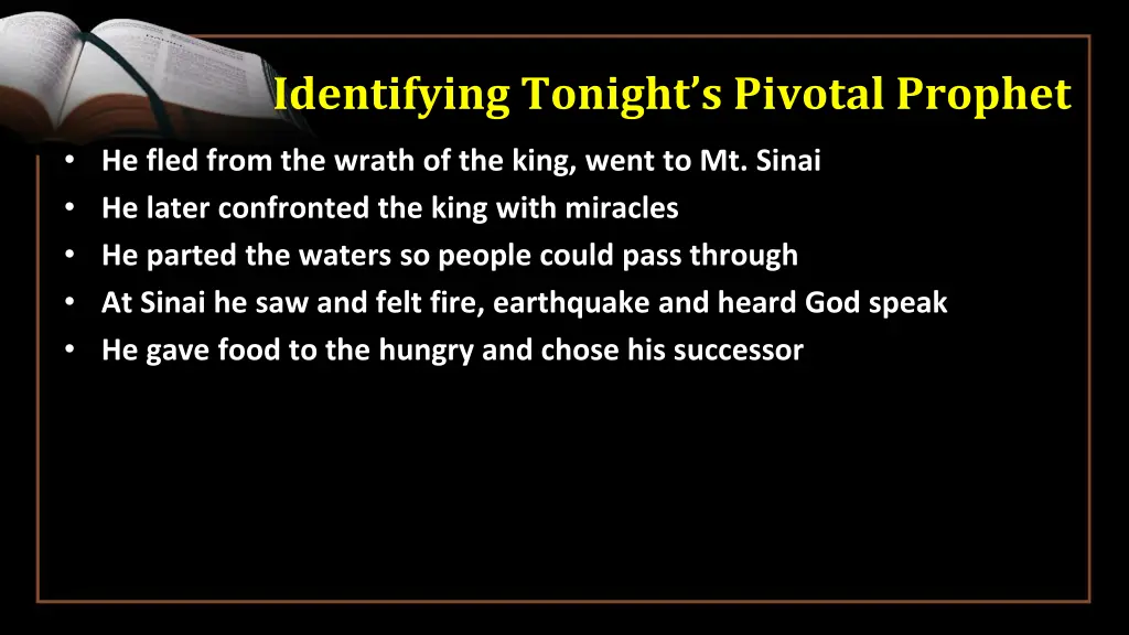 identifying tonight s pivotal prophet 3