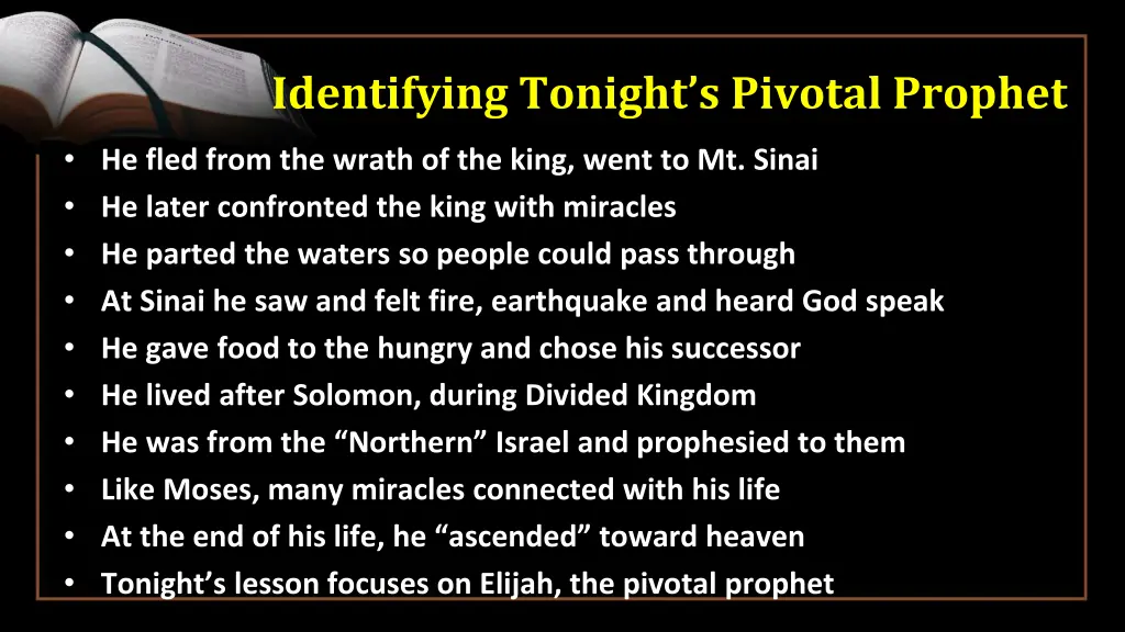 identifying tonight s pivotal prophet 8