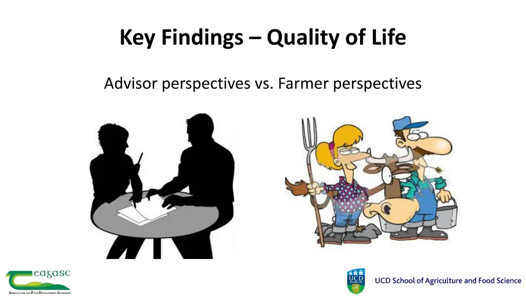 key findings quality of life