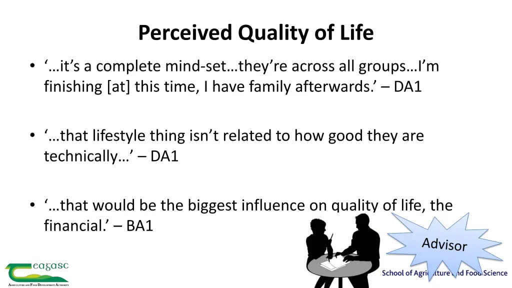 perceived quality of life