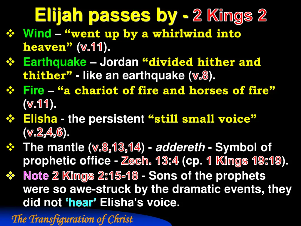 elijah passes by 2 kings 2 wind went