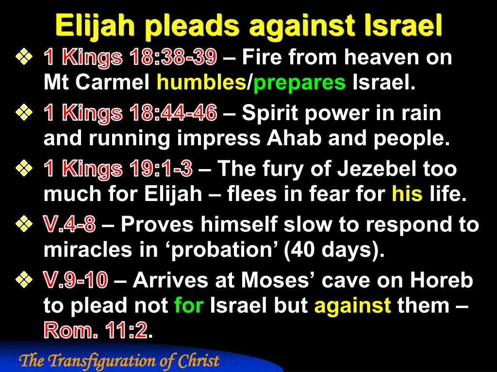 elijah pleads against israel 1 kings