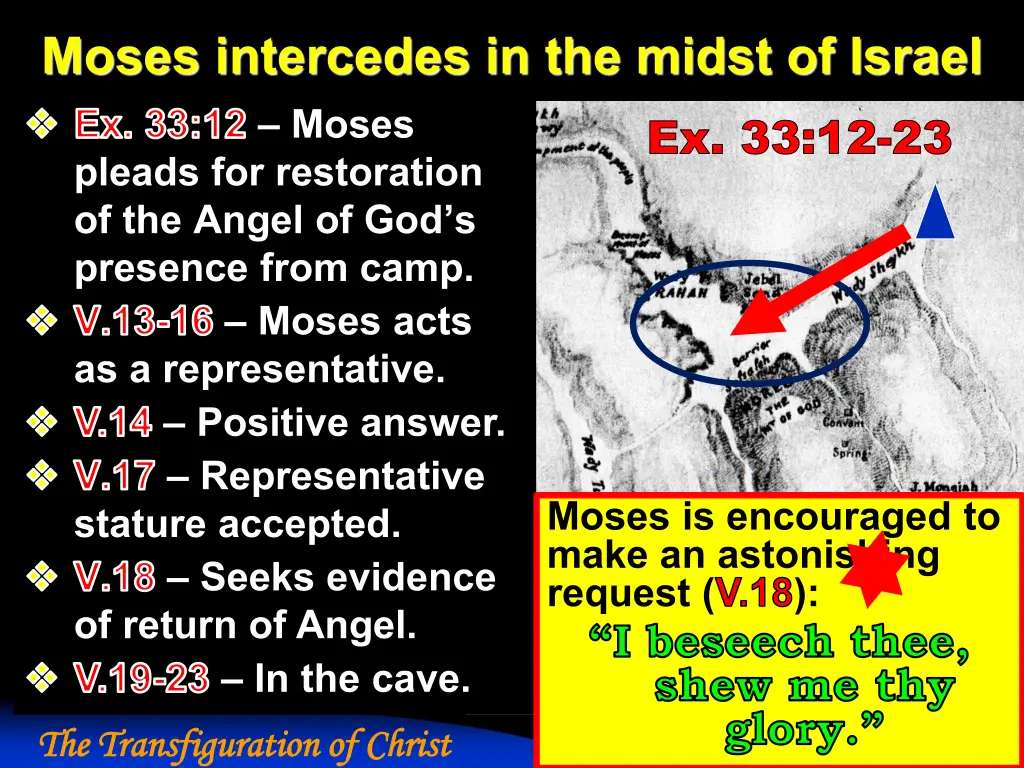 moses intercedes in the midst of israel