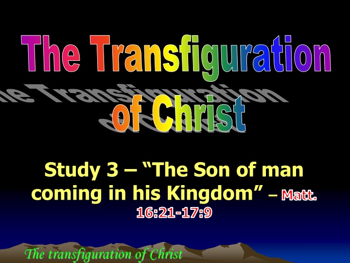 the transfiguration