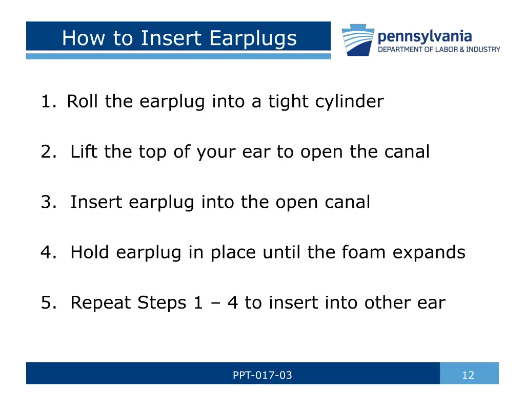 how to insert earplugs