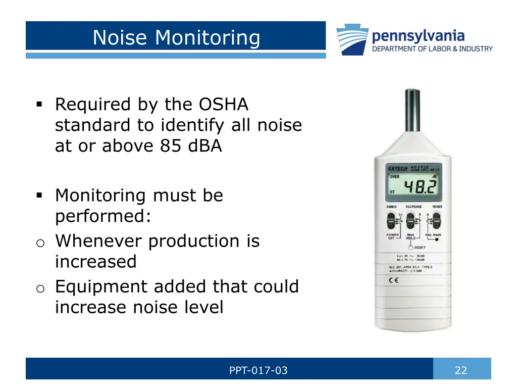 noise monitoring