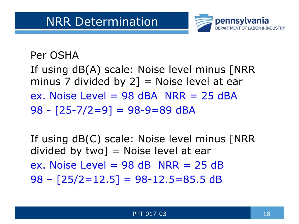 nrr determination