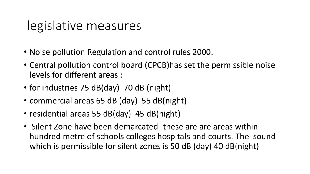 legislative measures