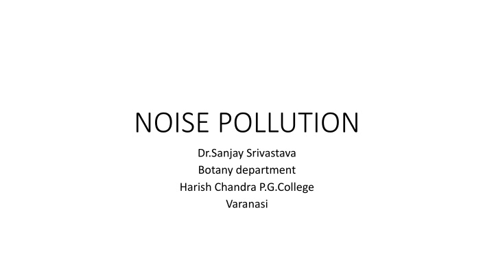 noise pollution