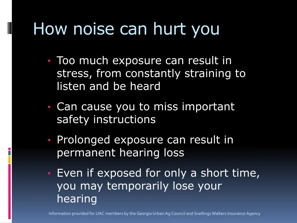 how noise can hurt you