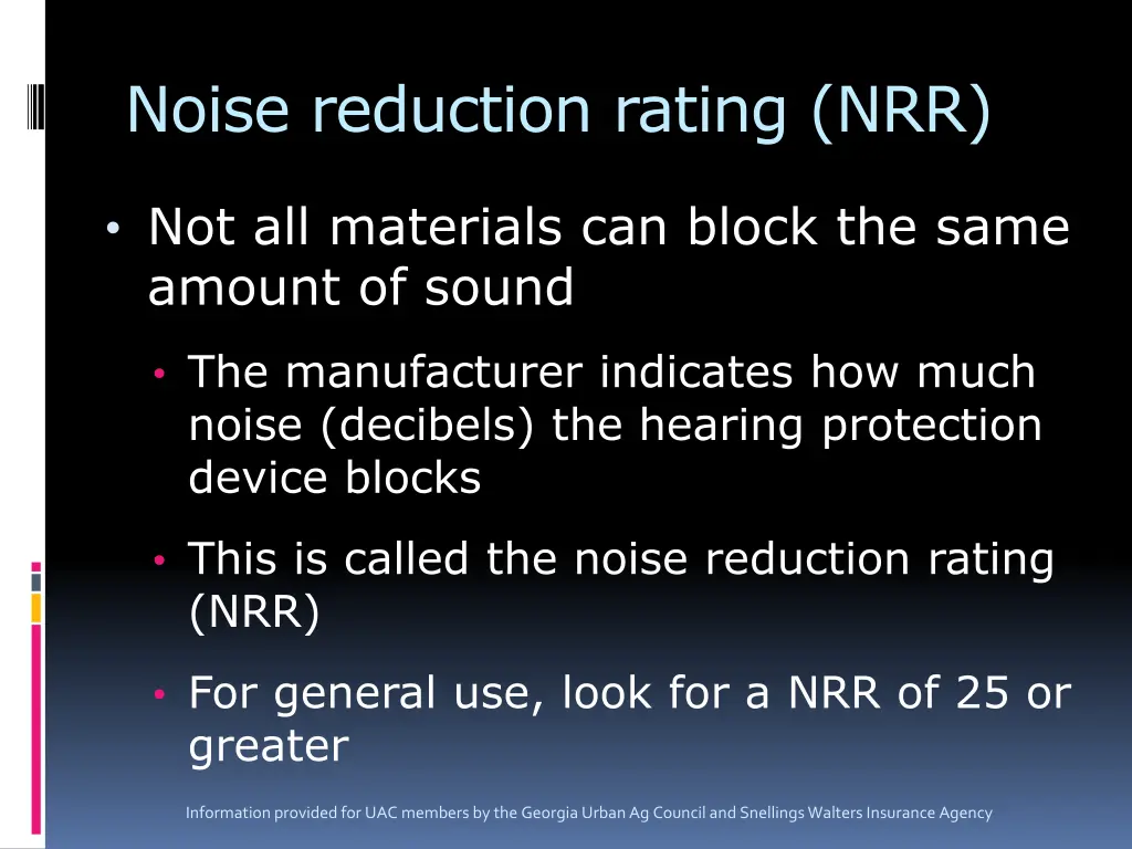 noise reduction rating nrr