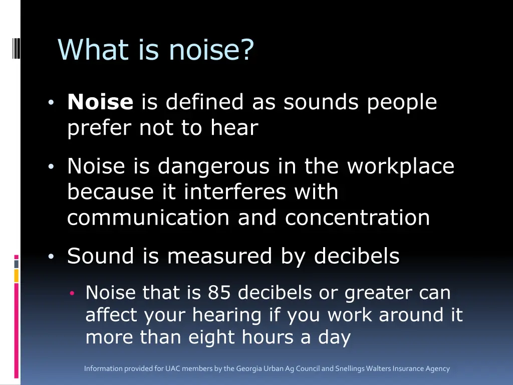 what is noise