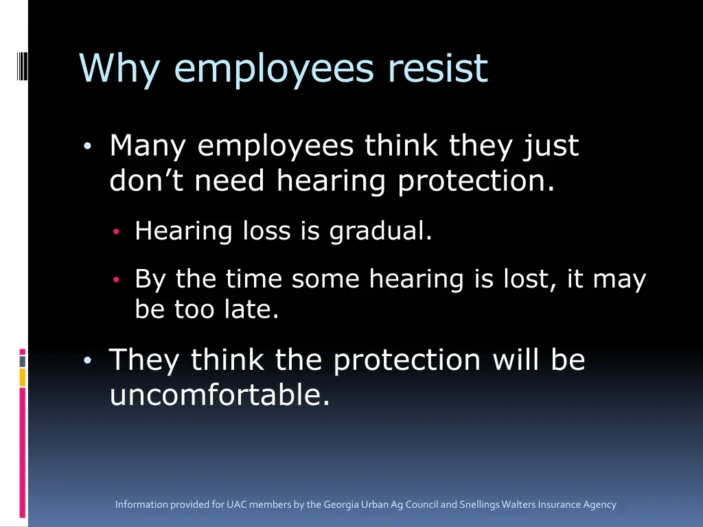 why employees resist