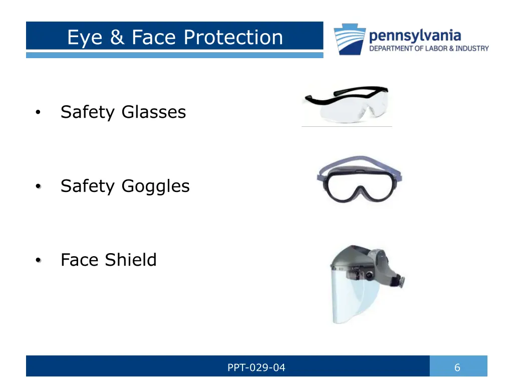 eye face protection