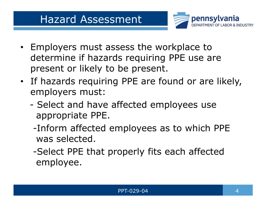 hazard assessment