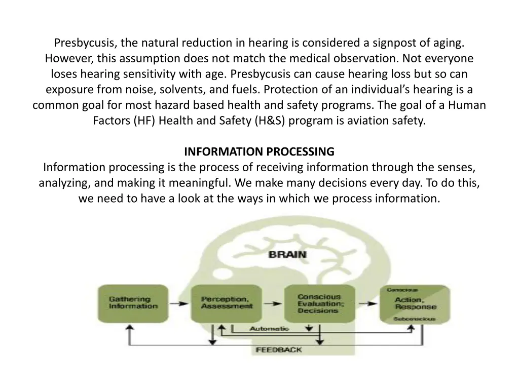 presbycusis the natural reduction in hearing