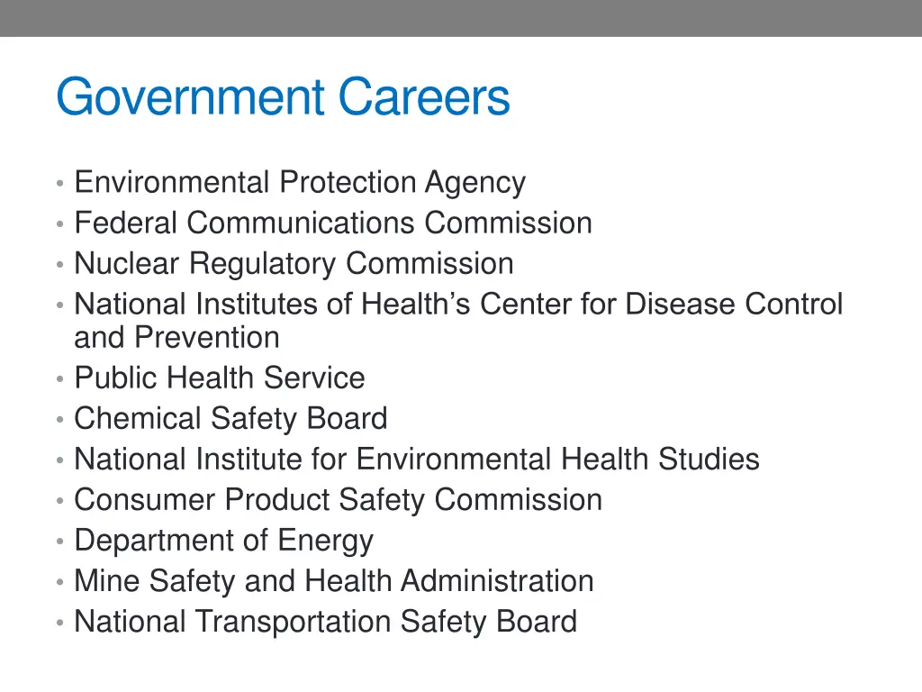 government careers