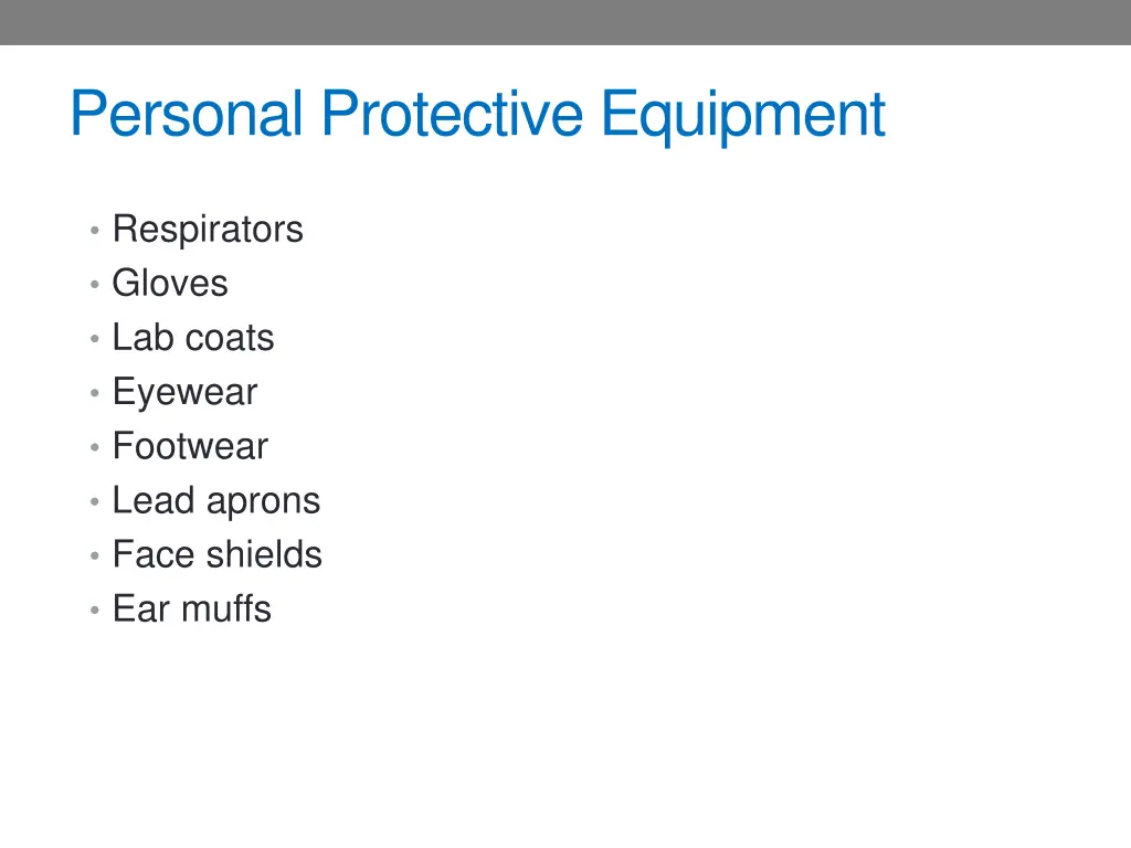 personal protective equipment