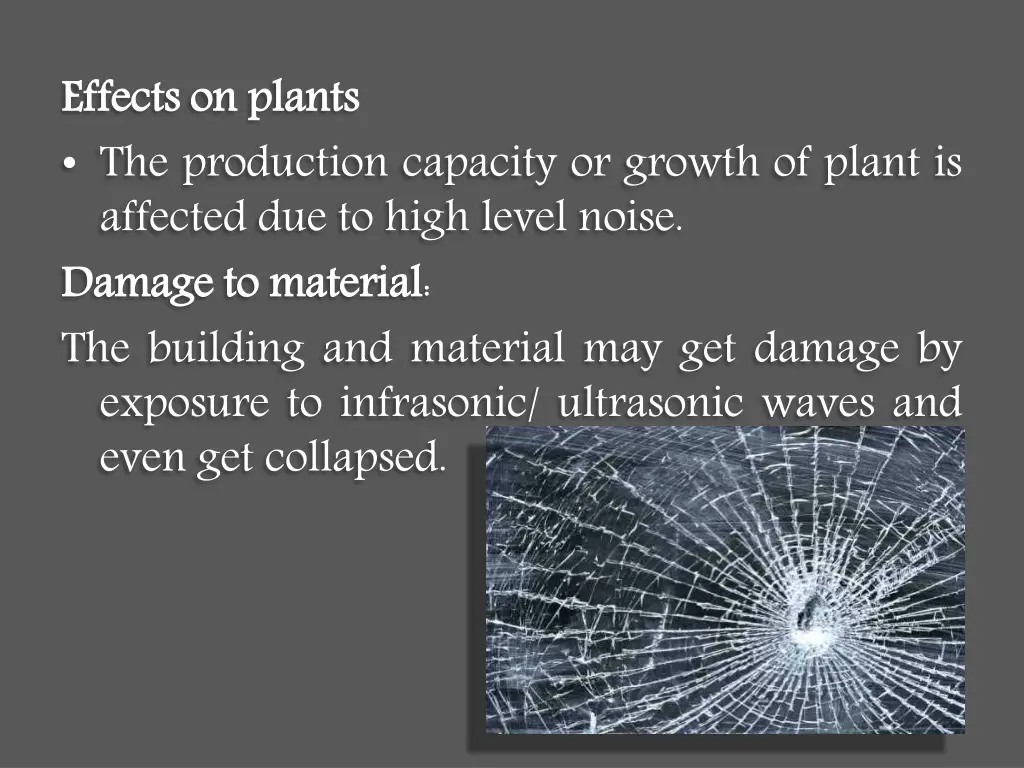 effects the production capacity or growth