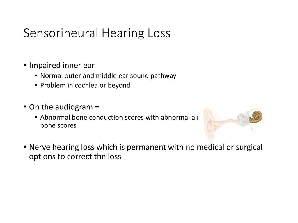 sensorineural hearing loss