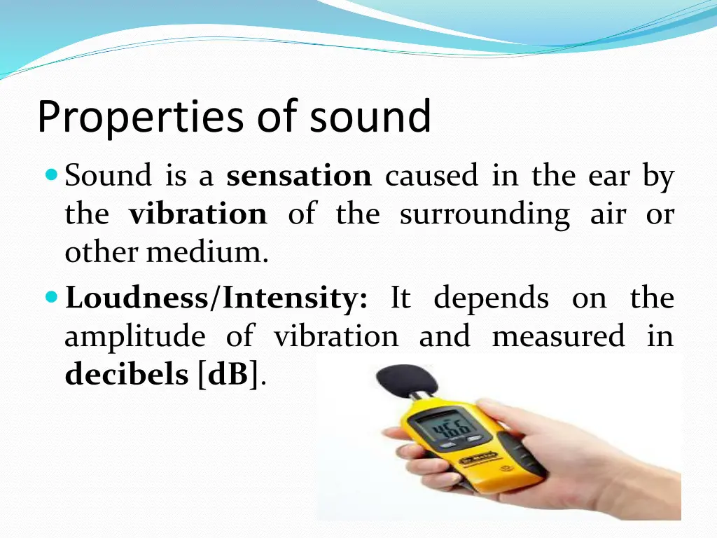 properties of sound